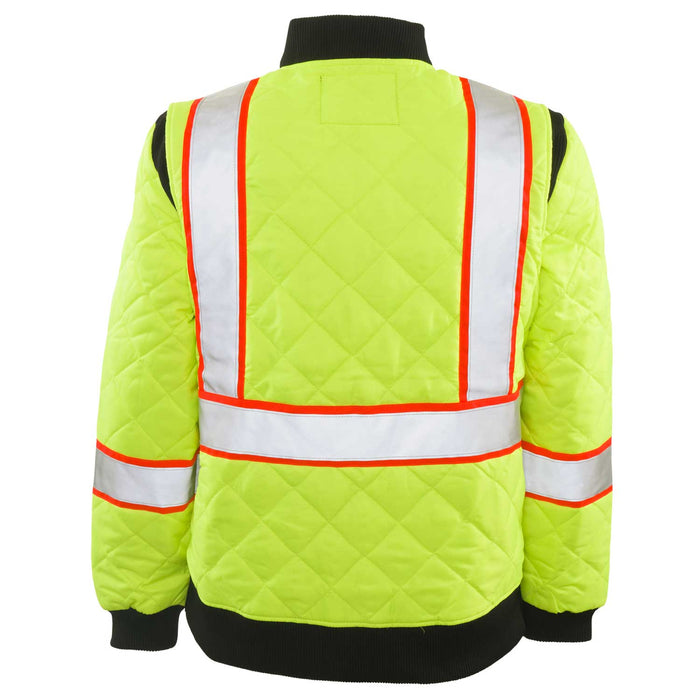 1275 - THE HI-VIS QUILTED JACKET, back