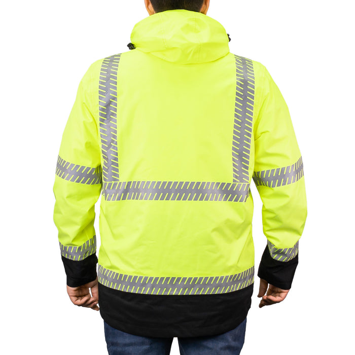 3950 - THE 4-IN-1 RIPSTOP DELUXE SAFETY PARKA, back
