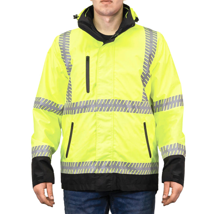 3950 - THE 4-IN-1 RIPSTOP DELUXE SAFETY PARKA, front