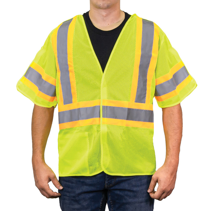 I-495E - THE 5 POINT CLASS 3 BREAKAWAY HI-VIS VEST, front