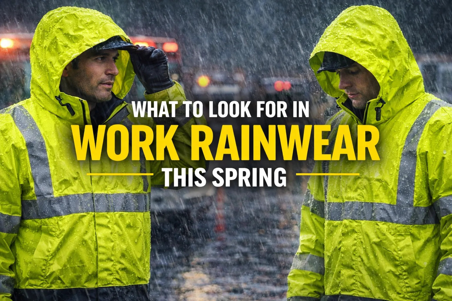 What to Look for in Work Rainwear This Spring
