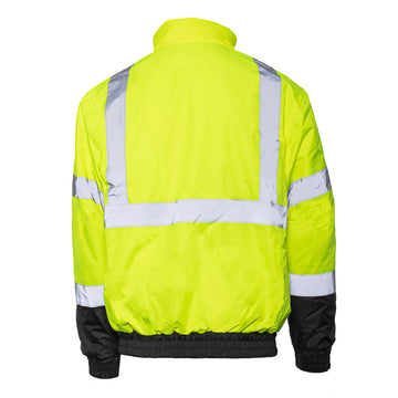 1320E - THE ECONO HI-VIS BLACK BOTTOM BOMBER JACKET image 7
