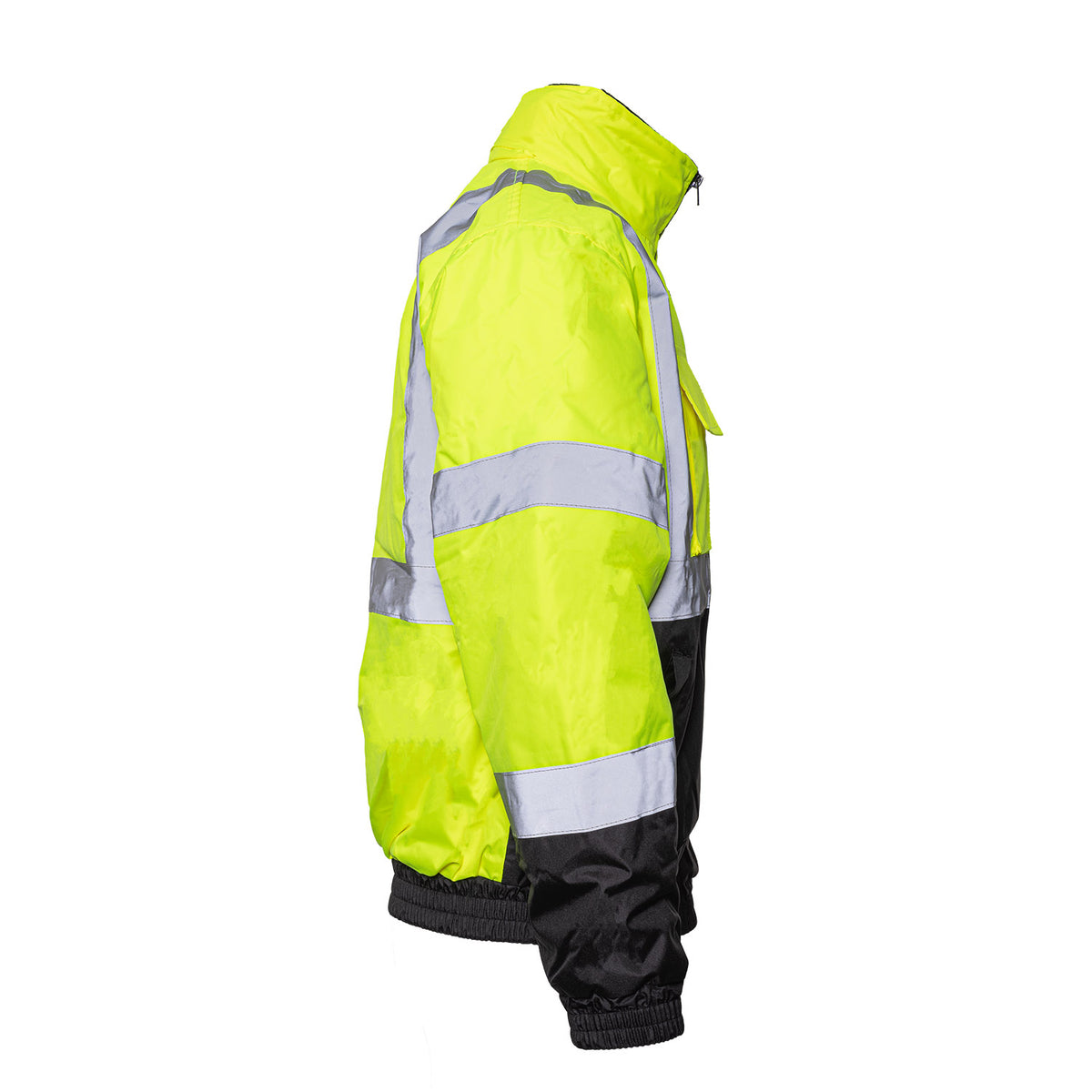1320E - THE ECONO HI-VIS BLACK BOTTOM BOMBER JACKET