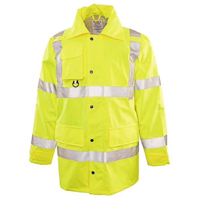 1340 - THE HI-VIS RAIN JACKET, front