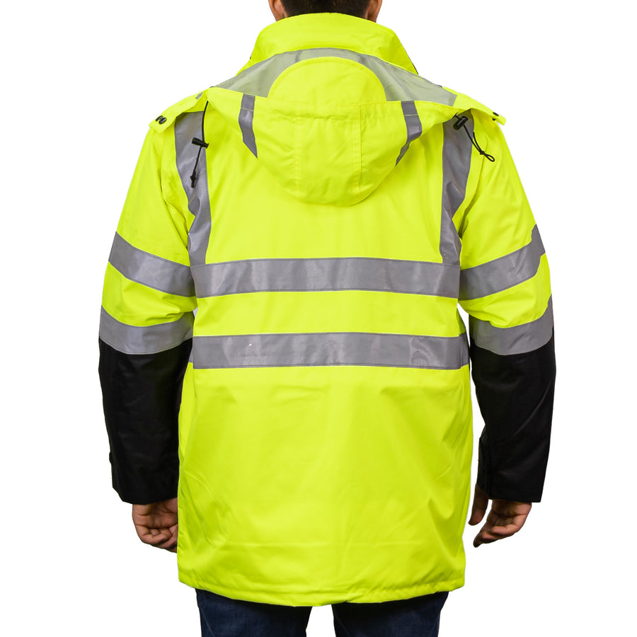 1355 - THE BLACK BOTTOM 6-IN-1 HI-VIS JACKET