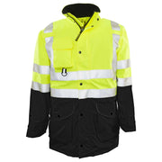 1355 - THE BLACK BOTTOM 6-IN-1 HI-VIS JACKET