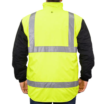 1365 - THE DELUXE 4-IN-1 CONVERTIBLE HI-VIS JACKET image 2