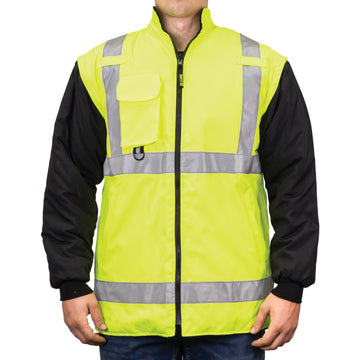 1365 - THE DELUXE 4-IN-1 CONVERTIBLE HI-VIS JACKET image 1