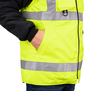 1365 - THE DELUXE 4-IN-1 CONVERTIBLE HI-VIS JACKET image 5