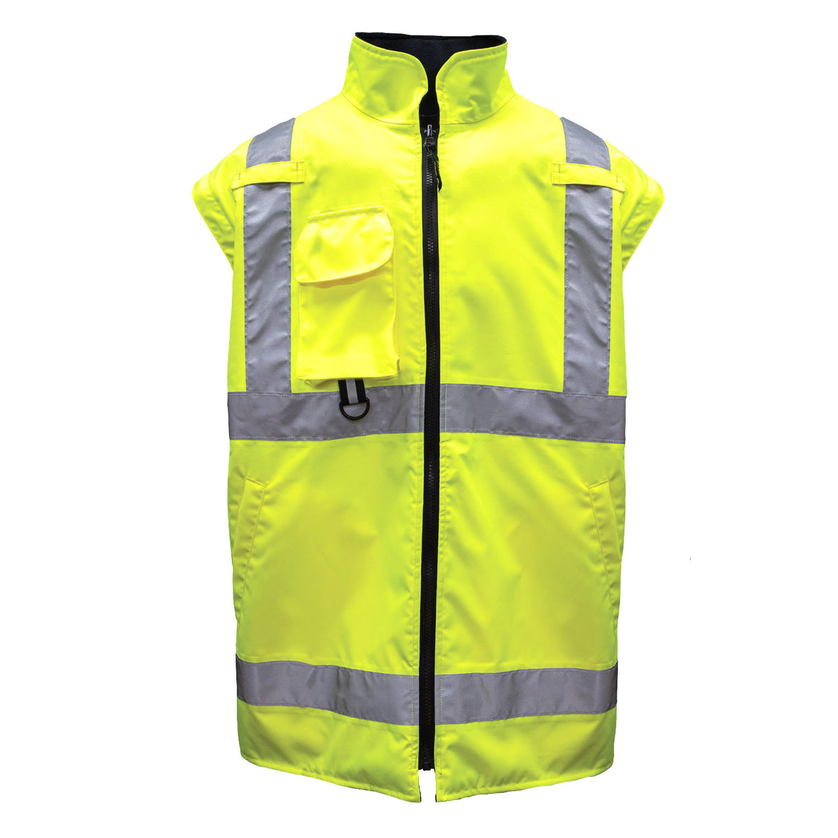 1365 - THE DELUXE 4-IN-1 CONVERTIBLE HI-VIS JACKET