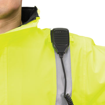 1370 - THE MUNICIPALITY HI-VIS  BOMBER JACKET WITH HIDEAWAY HOOD image 3