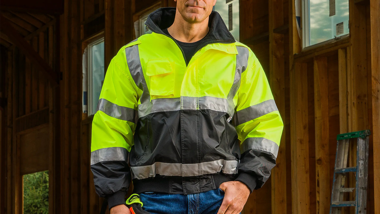Hi-visibility garment in Daylight