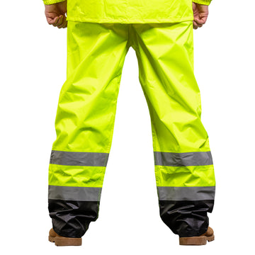 1555E - THE CONO HI-VIS BLACK BOTTOM RAIN PANT image 5