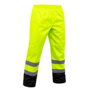 1555E - THE CONO HI-VIS BLACK BOTTOM RAIN PANT
