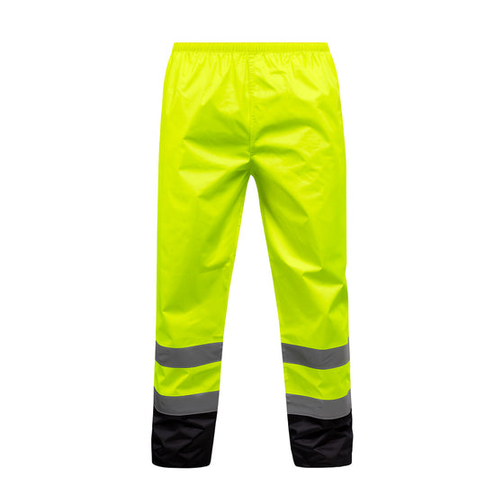 1555E - THE CONO HI-VIS BLACK BOTTOM RAIN PANT