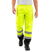 1555E - THE ECONO HI-VIS BLACK BOTTOM RAIN PANT