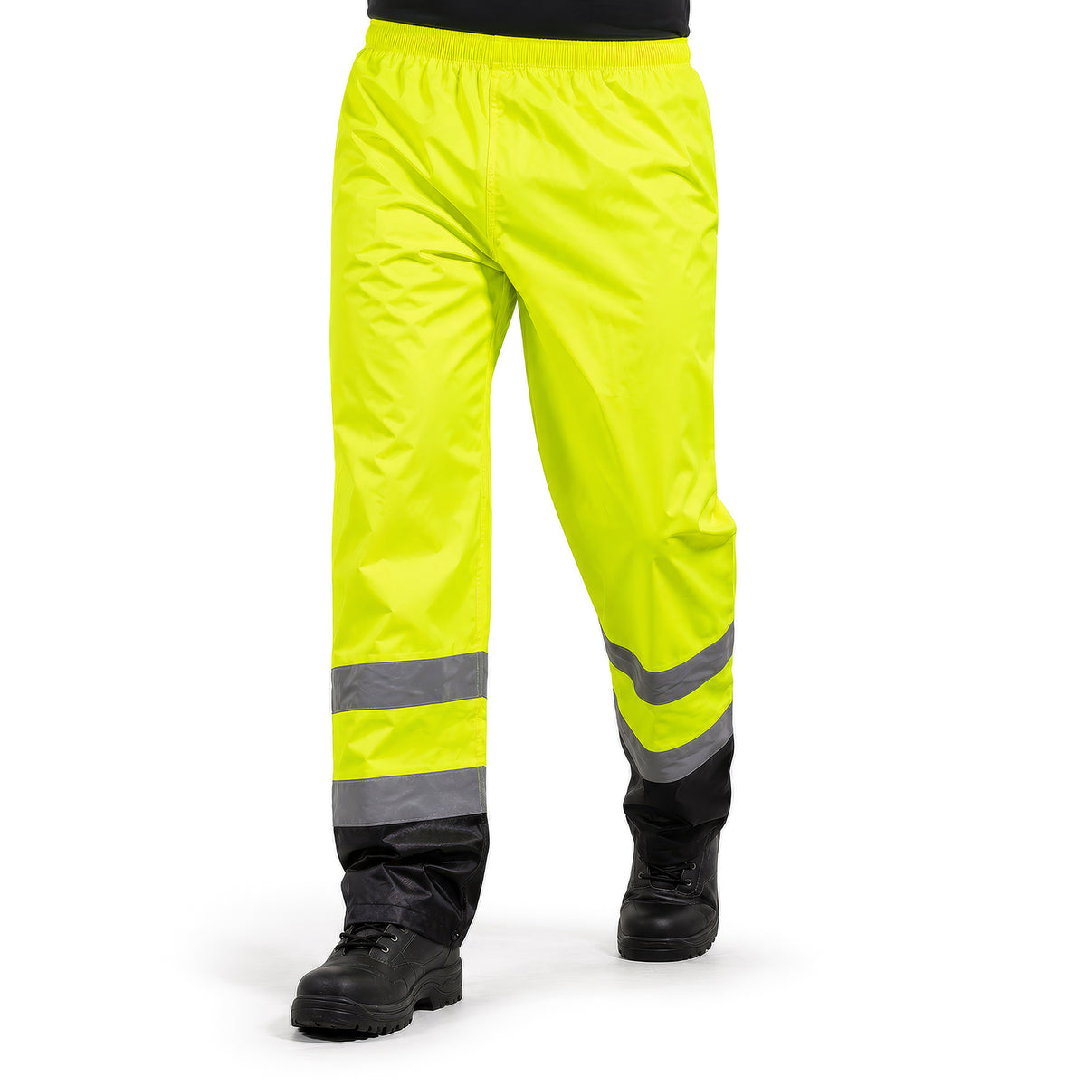 1555E - THE ECONO HI-VIS BLACK BOTTOM RAIN PANT