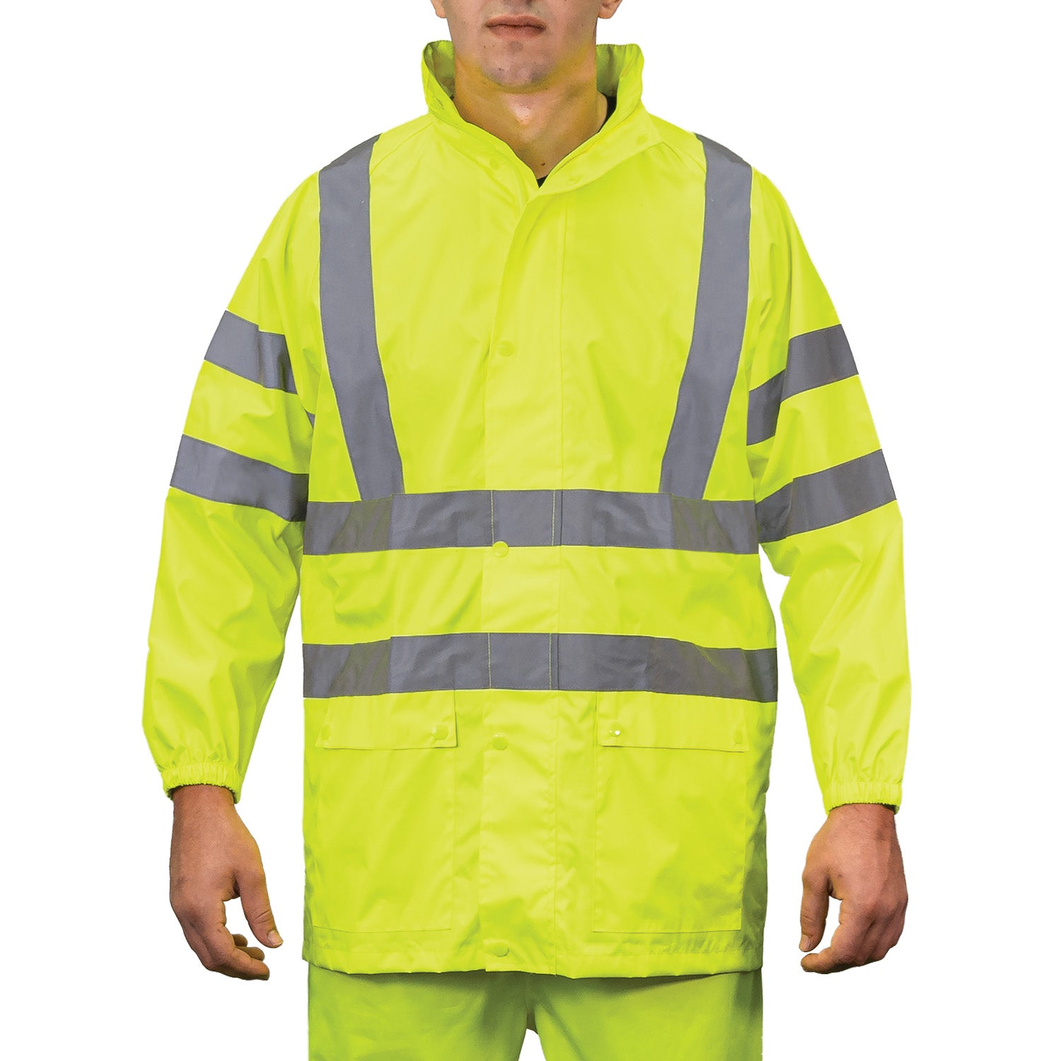 1655E - THE ECONO HI-VIS RAIN JACKET – Game Apparel