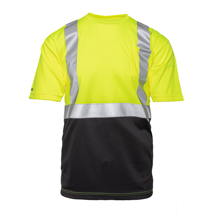 2201 - THE BLACK BOTTOM HI-VIS TEE, front