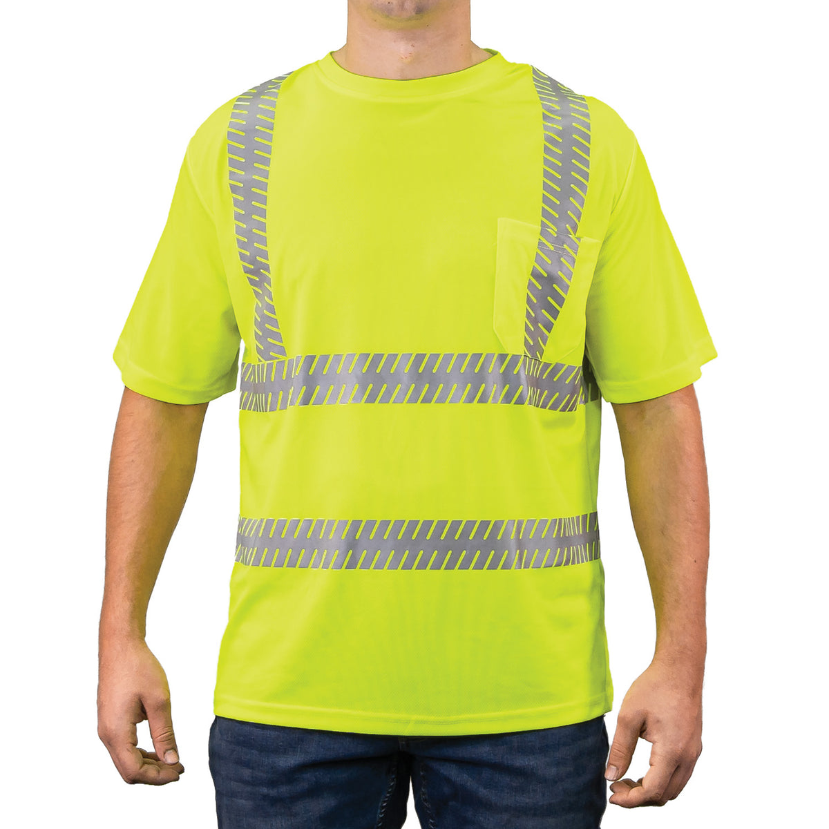 235R - THE VENTILATED DELUXE HI-VIS TEE WITH SEGMENTED REFLECTIVE TAPE
