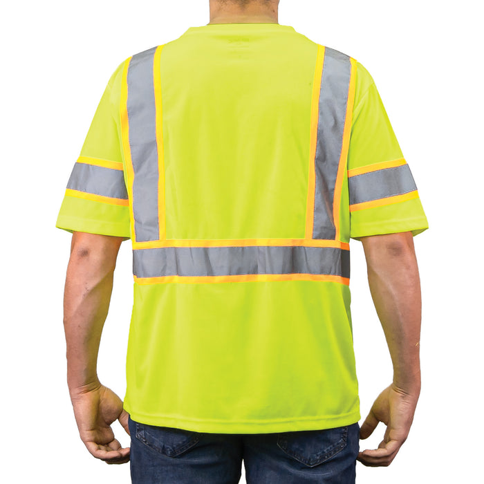 275R - THE GAME-WICK HI-VIS TWO-TONE CLASS 3 TEE, back
