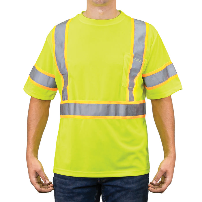 275R - THE GAME-WICK HI-VIS TWO-TONE CLASS 3 TEE, front