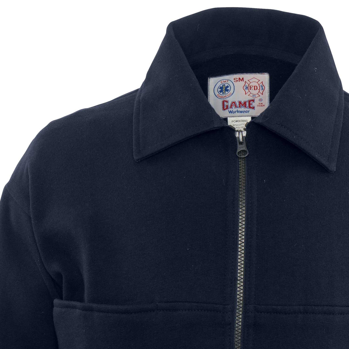 8075 - THE FULL ZIP JOB SHIRT WITH LAY-DOWN COLLAR