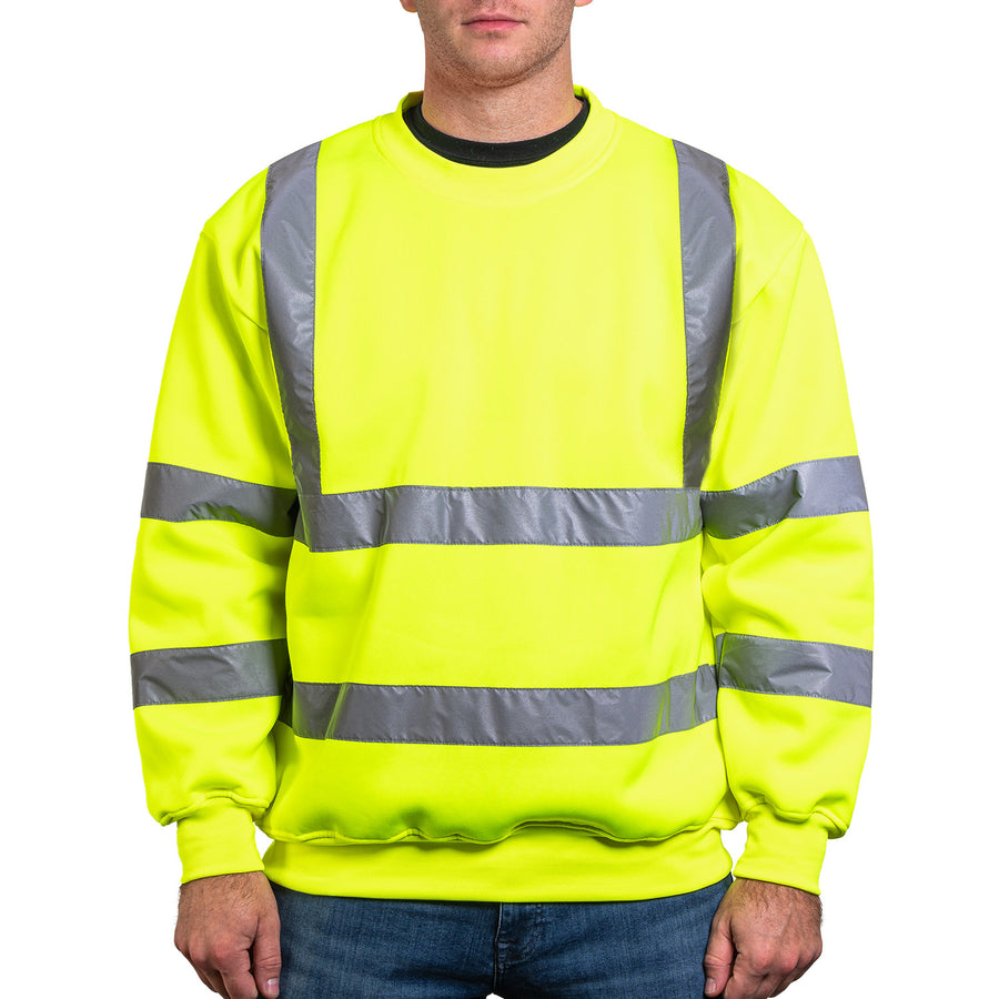 8310E - THE 100% POLY CREWNECK HI-VIS SWEATSHIRT