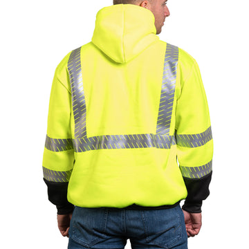 8550E - THE NO ZIPPER ECONO HOODIE WITH SEGMENTED REFLECTIVE TAPE image 2