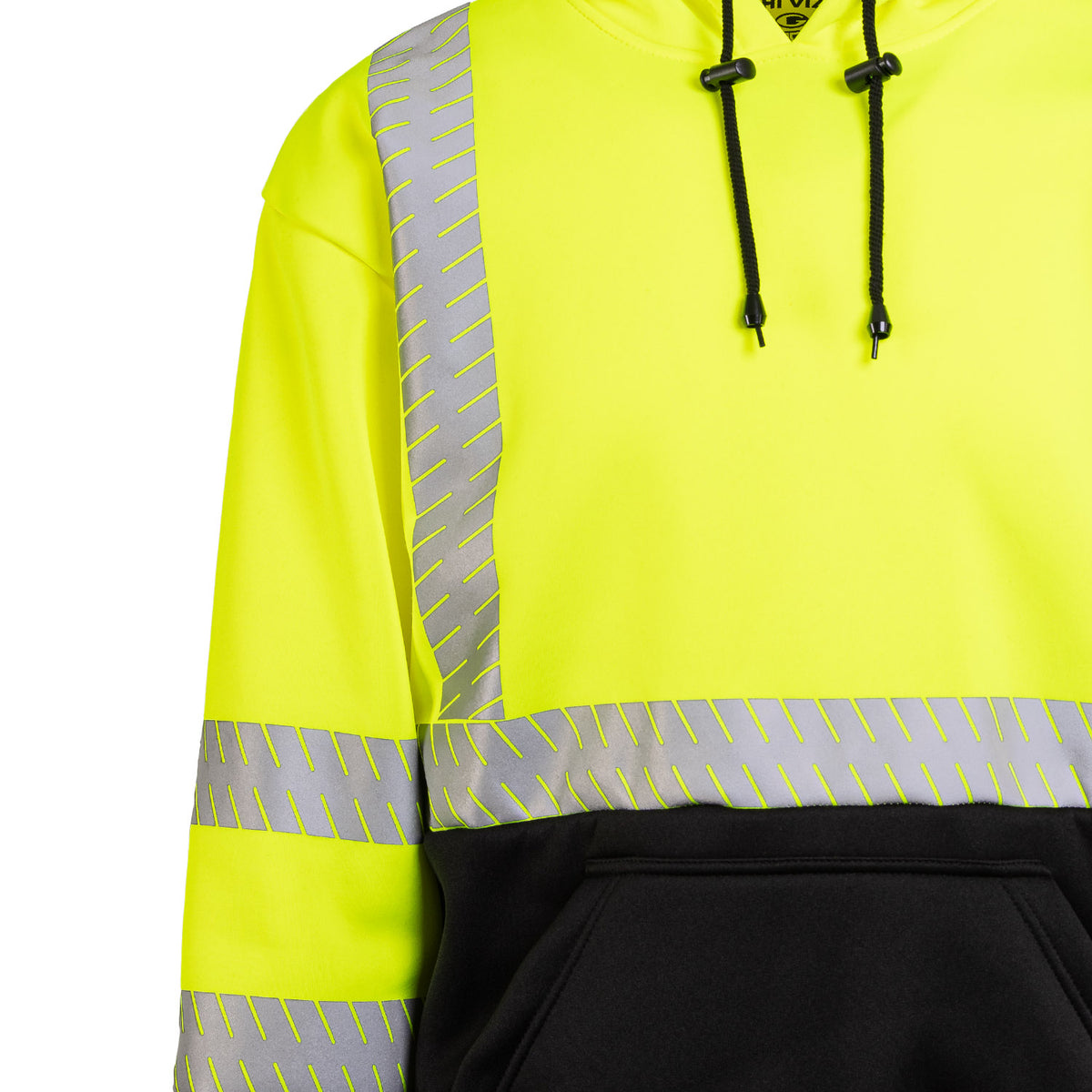 8550E - THE NO ZIPPER ECONO HOODIE WITH SEGMENTED REFLECTIVE TAPE