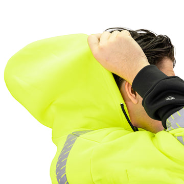 865E - THE HI-VIS FULL ZIP HOODIE WITH SEGMENTED REFLECTIVE TAPE image 4
