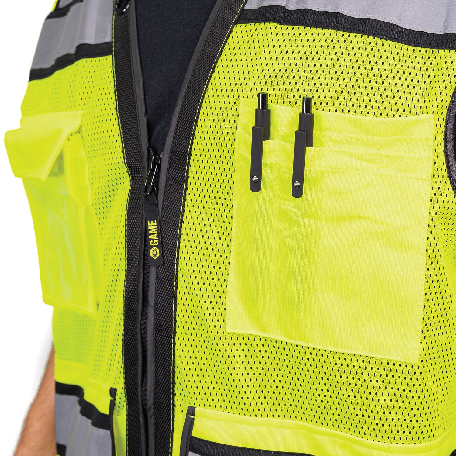 I-44 - THE HI-VIS SURVEYOR VEST – Game Apparel