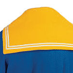 MITERED BRAIDING ON SAILOR COLLAR