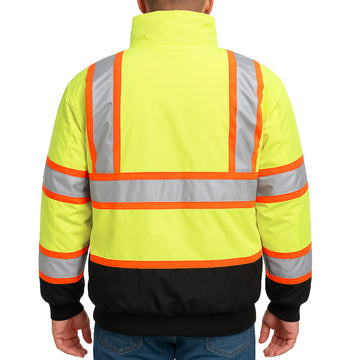 1385 - THE TWO-TONE BLACK BOTTOM HI-VIS BOMBER image 2