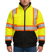 1385 - THE TWO-TONE BLACK BOTTOM HI-VIS BOMBER