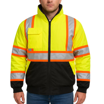 1385 - THE TWO-TONE BLACK BOTTOM HI-VIS BOMBER image 10