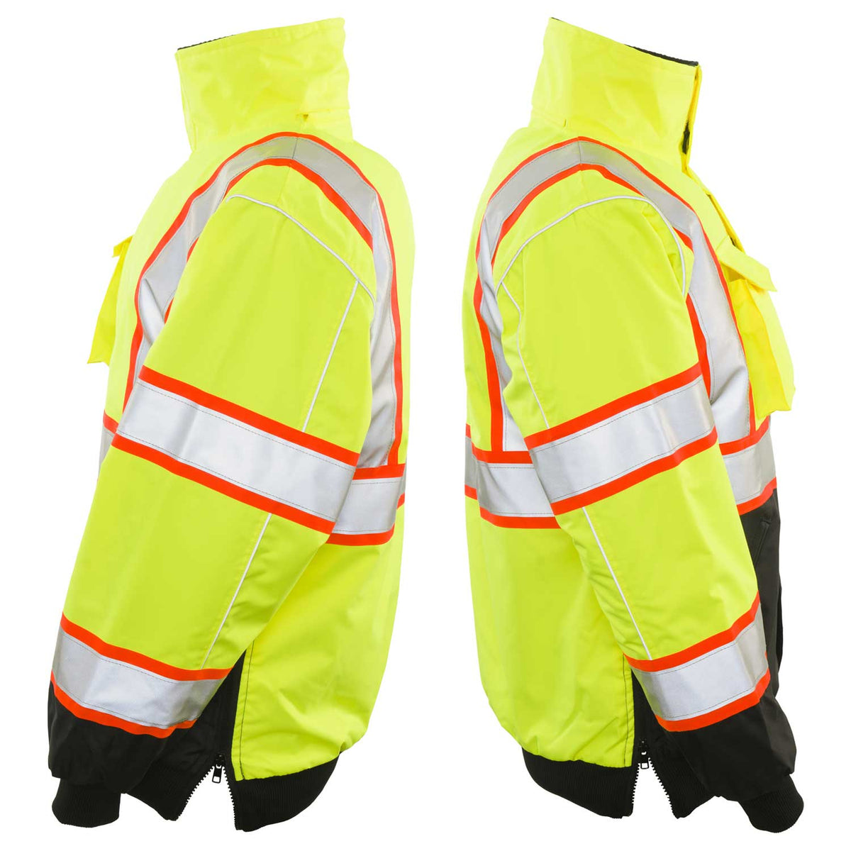 1385 - THE TWO-TONE BLACK BOTTOM HI-VIS BOMBER