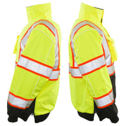 1385 - THE TWO-TONE BLACK BOTTOM HI-VIS BOMBER