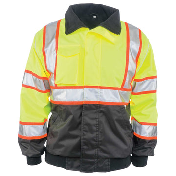 1385 - THE TWO-TONE BLACK BOTTOM HI-VIS BOMBER image 3