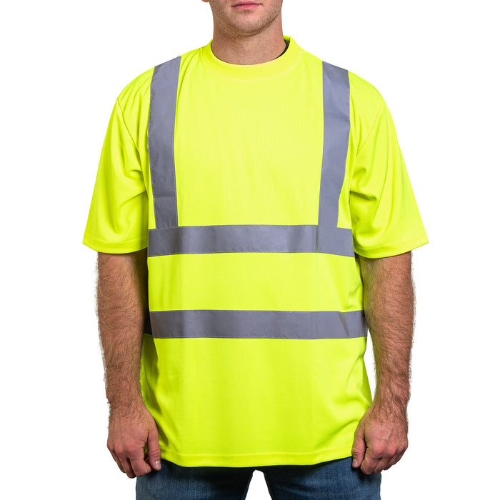 260E - THE 100% POLYESTER HI-VIS TEE, front