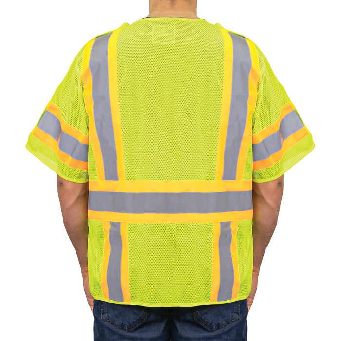 I-495E - THE 5 POINT CLASS 3 BREAKAWAY HI-VIS VEST, back