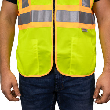 I-84 THE HI-VIS DOT 100% POLY WOVEN FABRIC VEST image 4