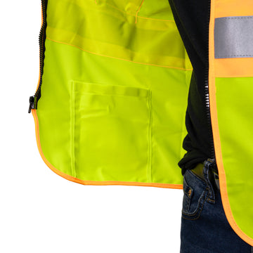 I-84 THE HI-VIS DOT 100% POLY WOVEN FABRIC VEST image 5