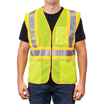 I-85 - THE HI-VIS MESH DOT VEST WITH POCKETS image 1