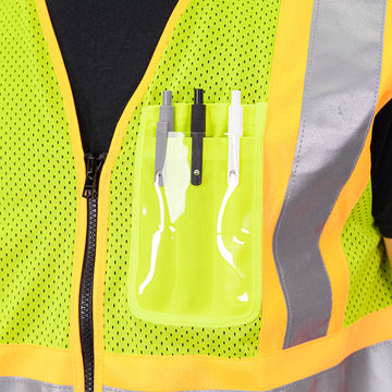 I-85 - THE HI-VIS MESH DOT VEST WITH POCKETS image 4