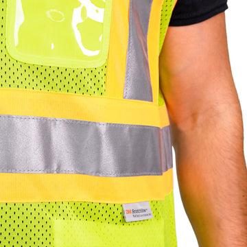 I-85 - THE HI-VIS MESH DOT VEST WITH POCKETS image 5