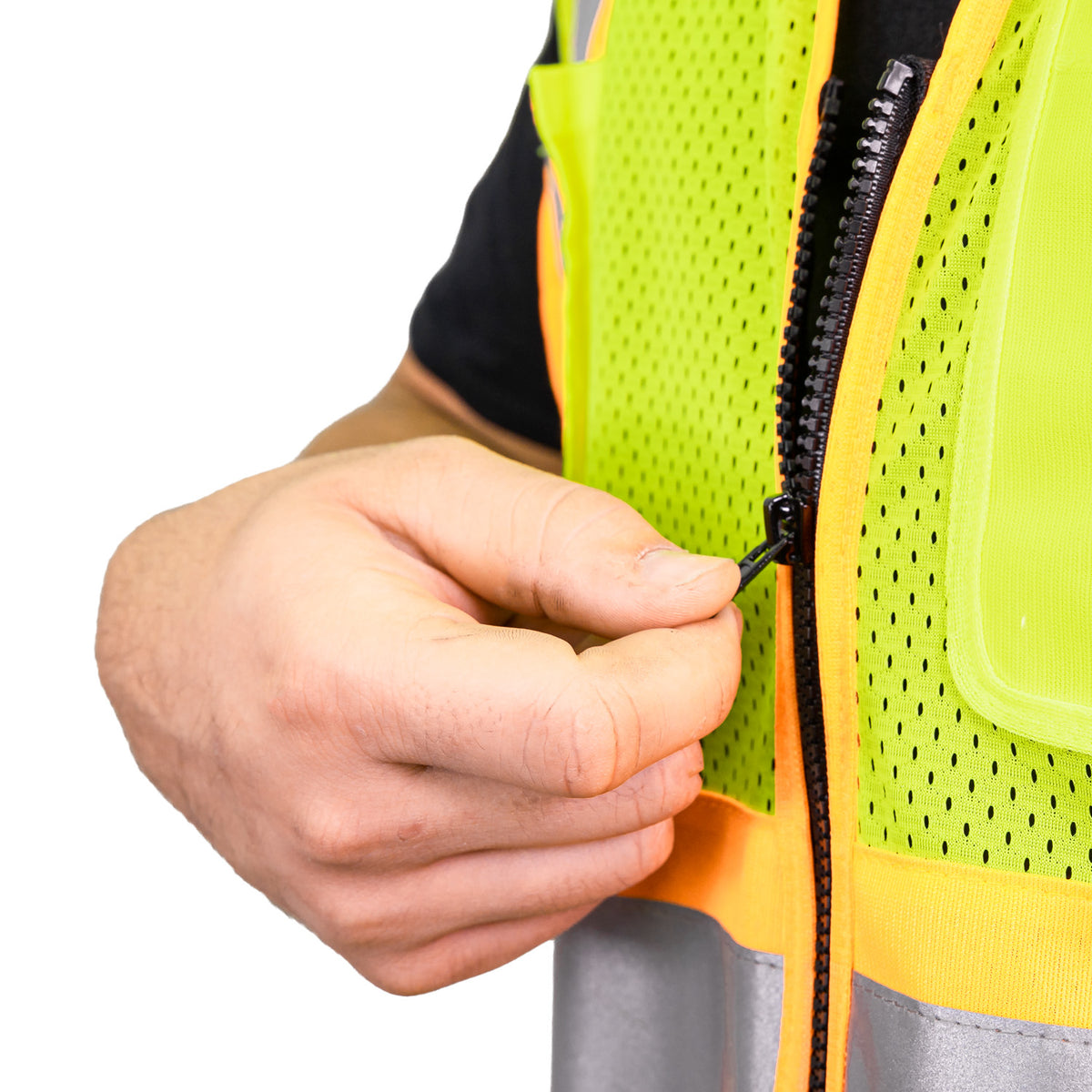 I-85 - THE HI-VIS MESH DOT VEST WITH POCKETS